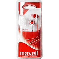 Наушники вакуумные Maxell color canalz-red№303441