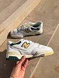 Кросівки чоловічі New Balance 550 Aime Leon білі зелені шкіра Cheldren демісезонні весни модні В'єтнам, фото 2