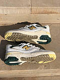 Кросівки чоловічі New Balance 550 Aime Leon білі зелені шкіра Cheldren демісезонні весни модні В'єтнам, фото 9