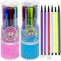 Фломастери "Bolun" 1668-24 у тубусі 24 кольори