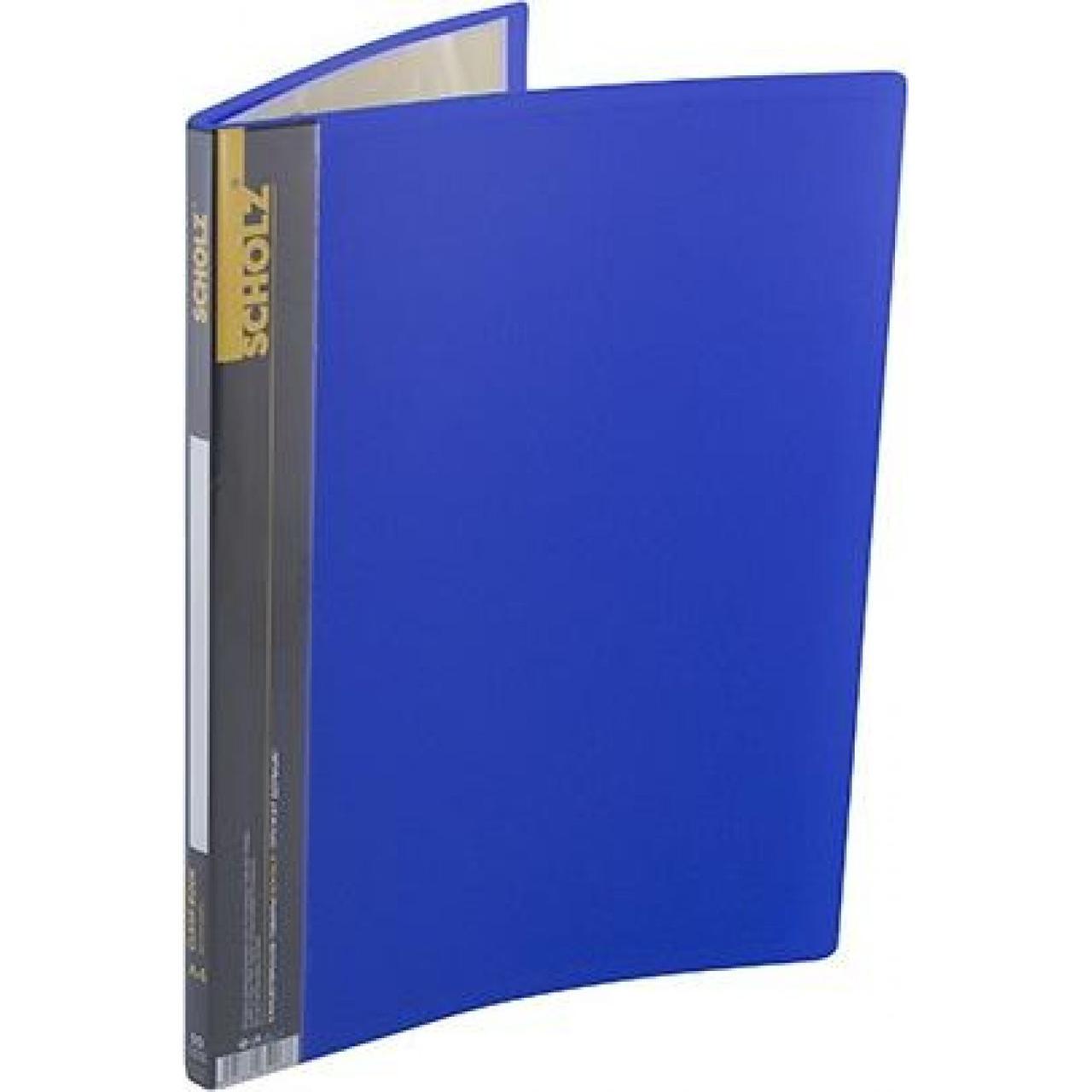 Папка "Scholz" A4 с 10 файлами PP синяя (15) №06500 / 03060596 - фото 1 - id-p1791937749