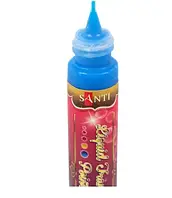 3D-гель "Santi""transparent Liquid Point" синий №742124