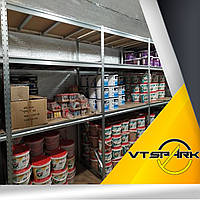 Стелаж з полицями 2000х1720х600 мм, 3 полиці з ДСП оцинкований для складу, магазину, СТО