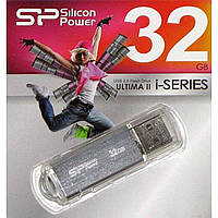 Флеш-память 32 GB "Silicon Power Ultima" II-I series silver USB