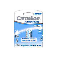 Аккумуляторы Camelion ready Ni-Mh (R-03,800 mAh) / блистер 2 шт (12)