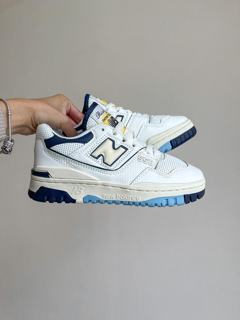 Кросівки чоловічі New Balance 550 Rich Paul Cream білі шкіра Chower-біленс демісезонні весни модні В'єтнам