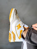 Кросівки чоловічі New Balance 550 White Yellow білі жовті шкіра Chower-біленс демісезонні весни модні В'єтнам, фото 7