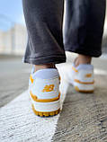 Кросівки чоловічі New Balance 550 White Yellow білі жовті шкіра Chower-біленс демісезонні весни модні В'єтнам, фото 9