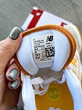 Кросівки чоловічі New Balance 550 White Yellow білі жовті шкіра Chower-біленс демісезонні весни модні В'єтнам, фото 10