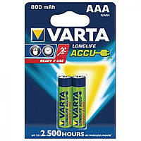 Аккумуляторы Varta R2 U Ni-Mh (R-03,800 mAh) / блистер 2 шт