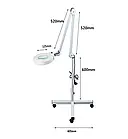 Косметологічна кушетка А 202 + лампа + табурет + столик 3 полиці, фото 3