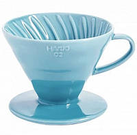 Керамический Пуровер HARIO V60 (400 мл) BLUE Model 02 Голубой 3VDC-02-BU-UEX