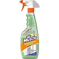 Средство для мытья стекол " Мистер Мускул " 0,5 л (курок) со спиртом (12)