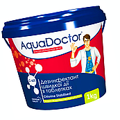 Хлор для басейну AquaDoctor C-60T 1 кг у таблетках