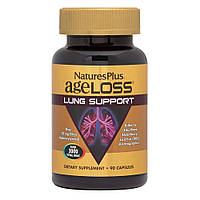 Витамины и минералы Natures Plus AgeLoss Lung Support, 90 капсул