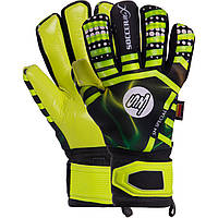 Перчатки вратарские SOCCERMAX GK-004 8 Желтый-черный