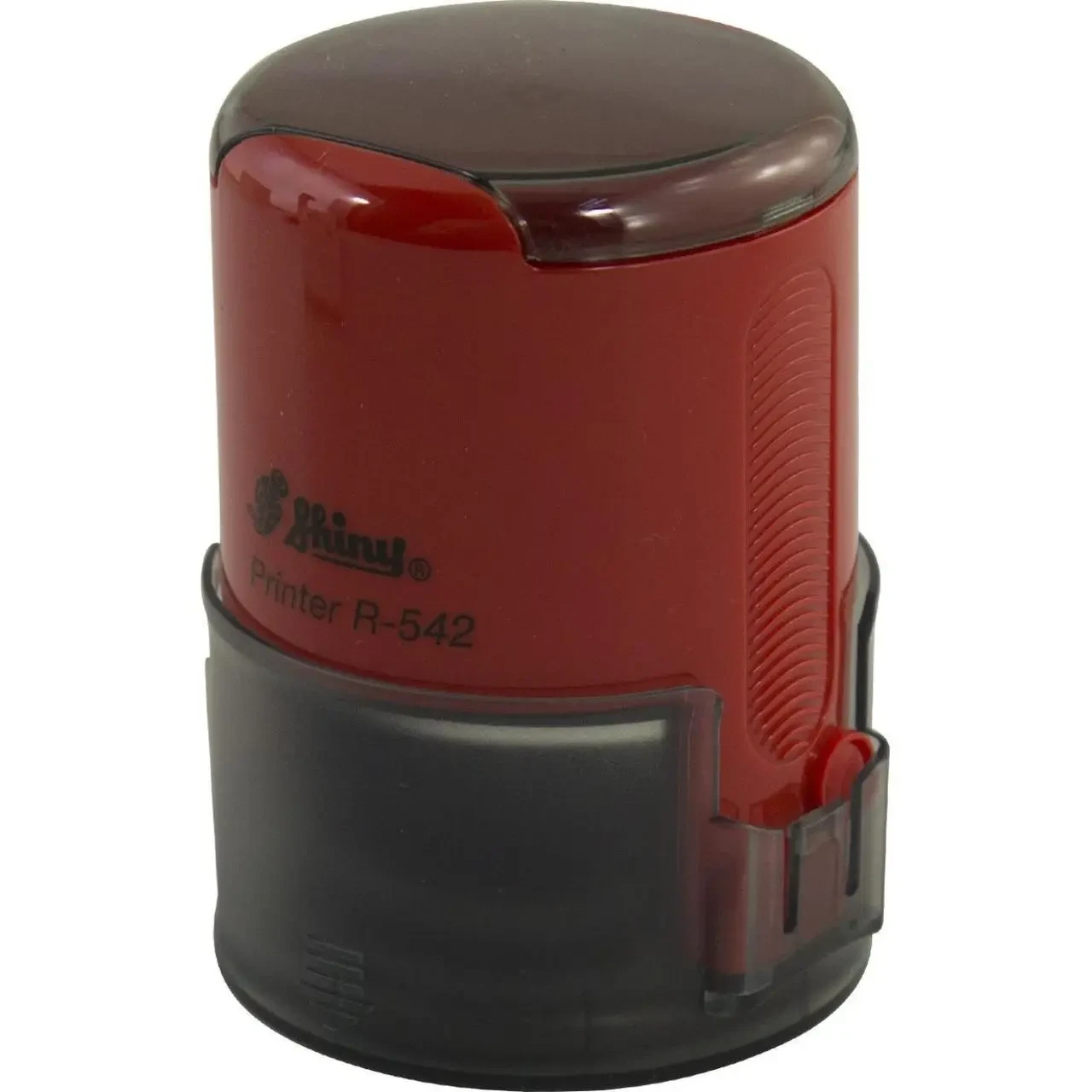Оснастка автоматическая для круглой печати пластиковая d42мм Shiny корпус красный R-542 - фото 1 - id-p1791974340