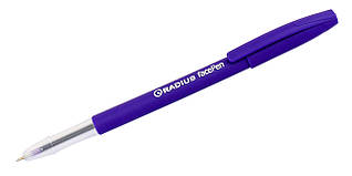 Ручка кулькова Radius Face pen фіолетова 0.7 мм