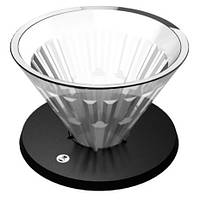 Пуровер Timemore Crystal Dripper 02 Black + фільтрів