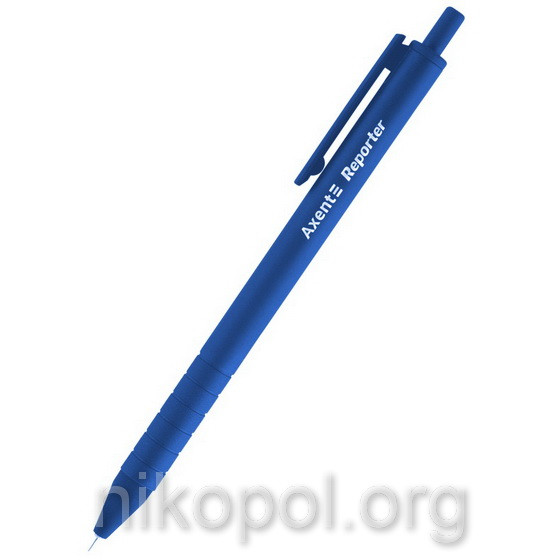 Ручка масляна Axent "Reporter" АВ1065-02 синя, автоматична