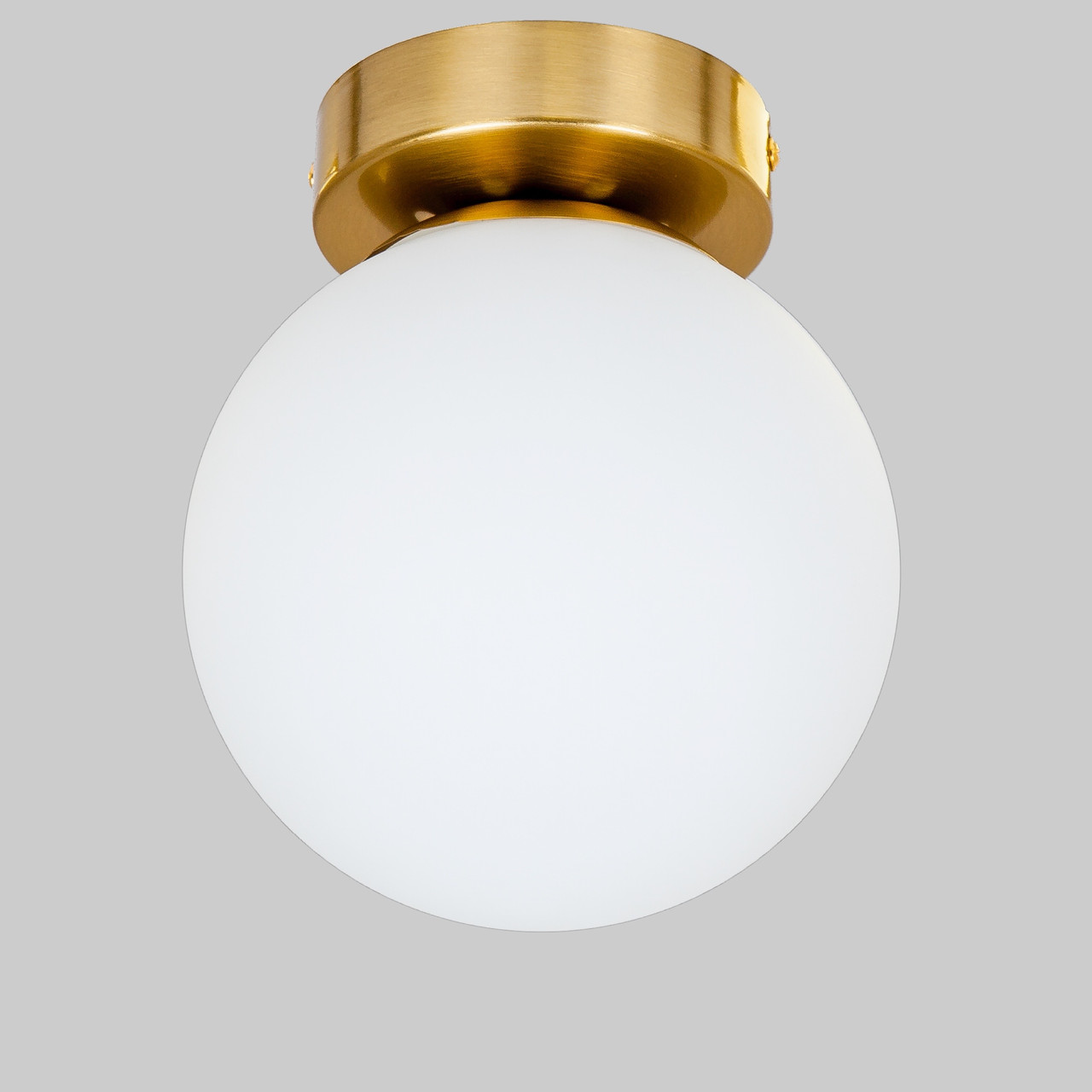 Бронзовий стельовий скляний світильник (56-XPR150F-1 BRZ+WH)