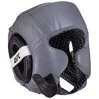 Шлем боксерский UFC PRO Training UHK-69959 M Серебряный-черный