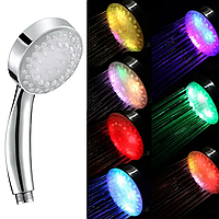 Душевая лейка-насадка с LED-подсветкой SHOWER NJ-181 / Массажная насадка для душа со светодиодной подсветкой