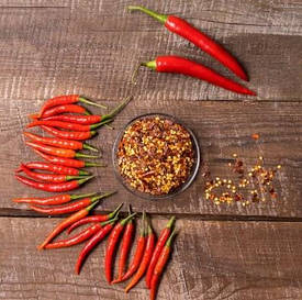 Перець чилі, сичуанський та ін, свіжий, мелений, сушений, маринований.