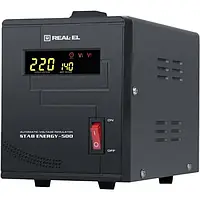 Стабилизатор напряжения REAL-EL STAB Energy-500 Black (EL122400011)