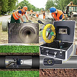 Відеодіагностика труб Dali D30 (30м 8 Мп) Ендоскоп для каналізації, відео інспекція, фото 10