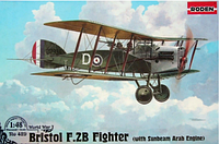 Roden 429 Bristol F.2b (w/Sunbeam Arab) Біплан 1916 Збірна Пластикова Модель у Масштабі 1:48
