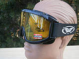 Захисні окуляри маска Wind-Shield Anti-Fog Global Vision yellow, фото 8