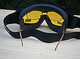 Захисні окуляри маска Wind-Shield Anti-Fog Global Vision yellow, фото 10