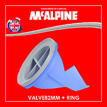 Сухий затвор VALVE82MM + RING McAlpine для трапа підлогового MRFGC3SSV-110 McAlpine