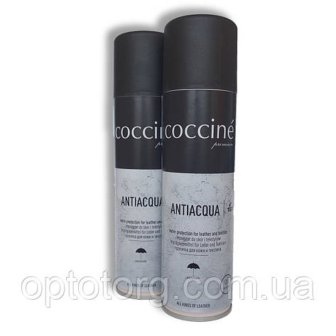 Водовідштовхуюче просочення для всіх видів шкіри та текстилю 250мл Coccine  ANTIACQUA Польща, фото 2