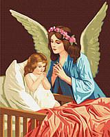 Картина Малювання за номерами Окрилені молитвою Картини у цифрах Мати та дитина 40х50 Brushme BS53400