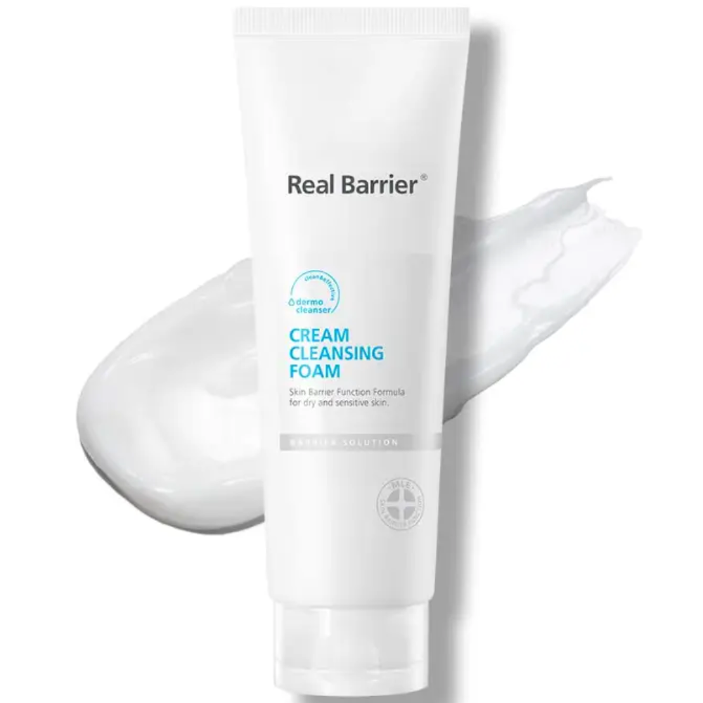 М’яка зволожувальна кремова пінка для вмивання Real Barrier Cream Cleansing Foam 150 мл