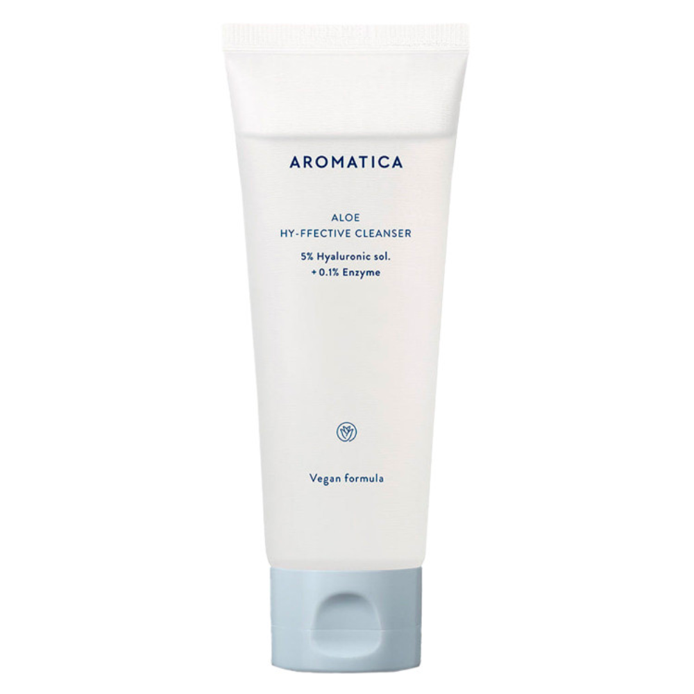 Гель для вмивання з ензимами та гіалуроновою кислотою 5% Aromatica Aloe Hy-ffective Cleanser 120 мл