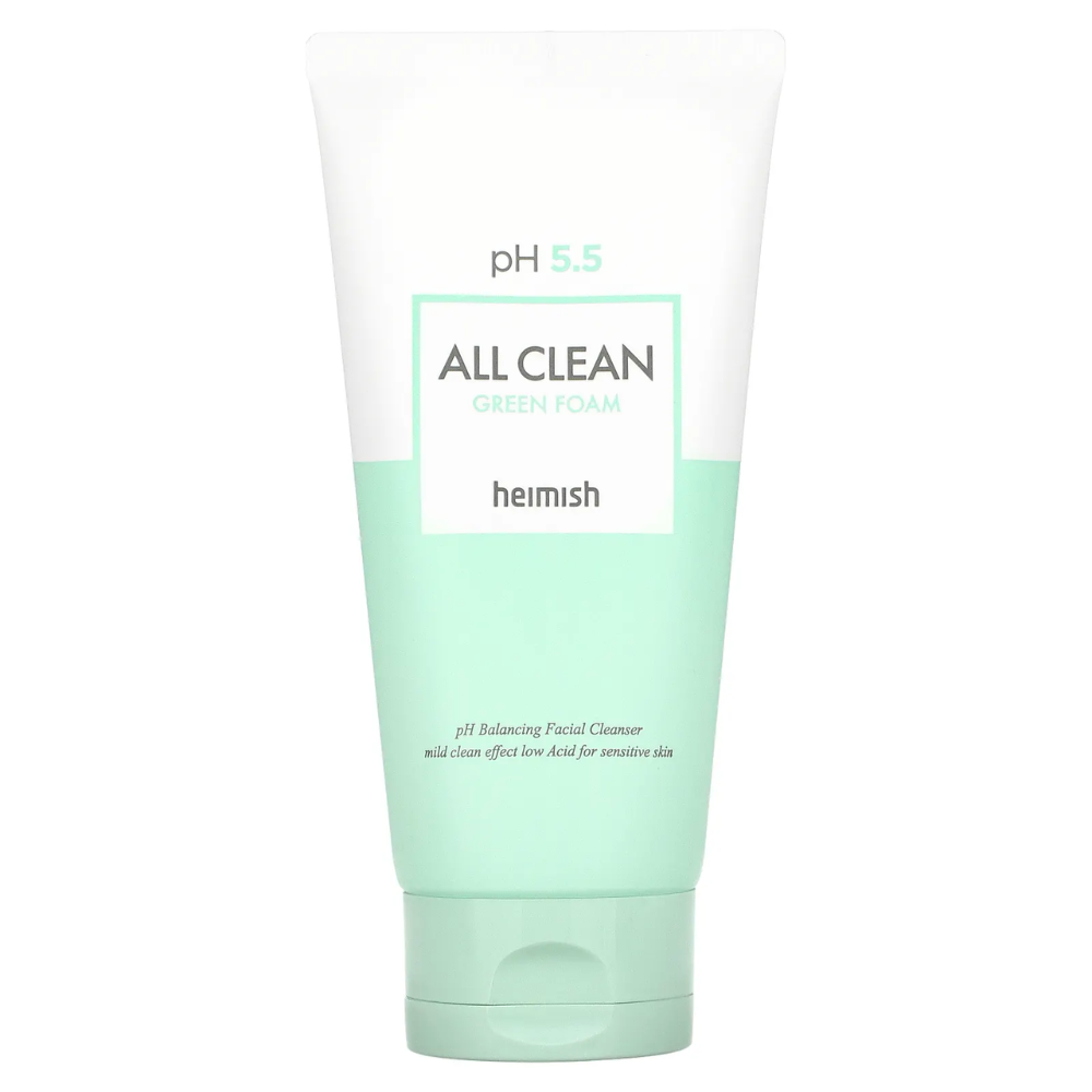 Пінка для вмивання з низьким рівнем pH 5.5 Heimish All Clean Green Foam 150 мл