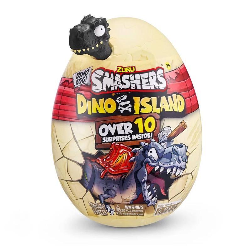 Smashers Dino Island Mini яйце T-rex від іграшки доісторичної відкриття Зуру з 10 сюрпризами з острова динозаврів