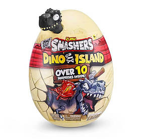Smashers Dino Island Mini яйце T-rex від іграшки доісторичної відкриття Зуру з 10 сюрпризами з острова динозаврів