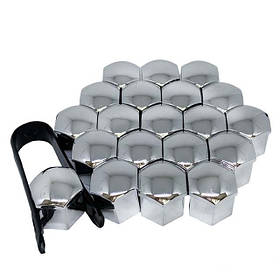 Декоративні ковпачки на кріплення сріблястого кольору Ключ 19