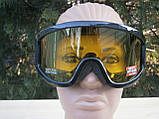 Захисні окуляри маска Wind-Shield Anti-Fog Global Vision yellow, фото 8