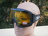 Захисні окуляри маска Wind-Shield Anti-Fog Global Vision yellow, фото 10