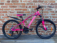 Велосипед Горный Royal Fox 24 колеса рама 12,5 Розовый (от 130 см) от 8 лет