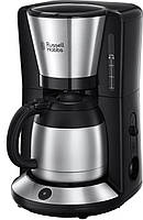 Кавоварка Russell Hobbs крапельна Adventure, 1л, мелена, чорно-сріблястий Baumar - Порадуй Себе