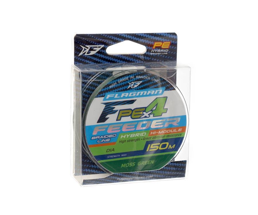 Шнур Flagman PE Hybrid X4 Feeder Moss Green 150м 0,14мм