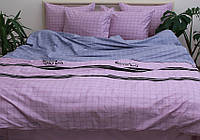 Комплект постельного белья из сатина цвет розовый
