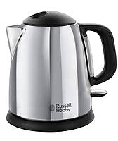 Електрочайник Russell Hobbs Victory 1л, метал, сріблясто-чорний Baumar - Порадуй Себе