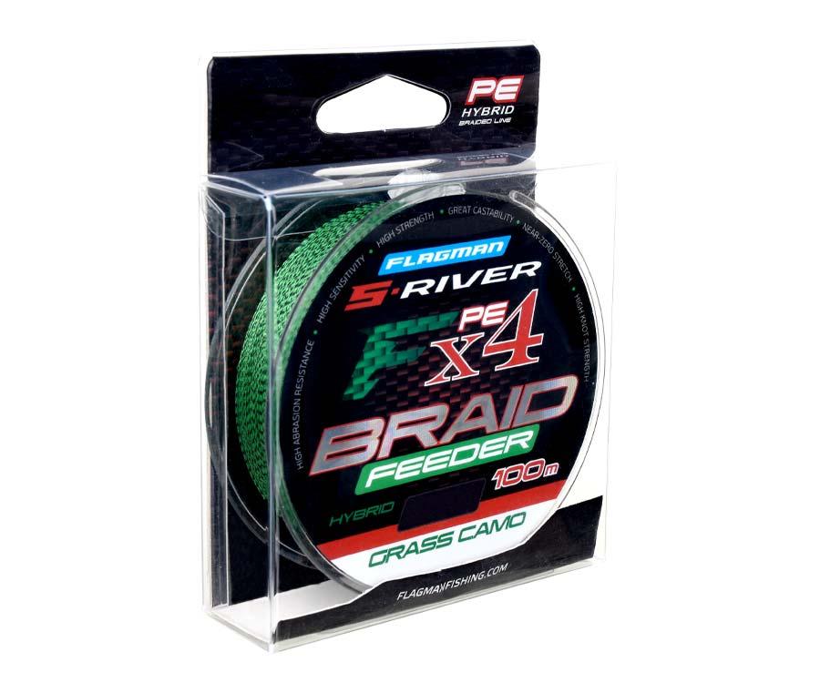 Шнур Flagman S-River Feeder Braid X4 100м 0,16мм